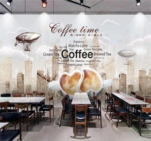 Tranh dán tường quán cà phê MCF 008